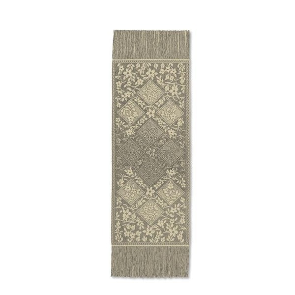 Heritage Lace Heritage Lace CN-1448G Chantilly 14x 48 in. Fringed Runner - Gold - CN-1448G
