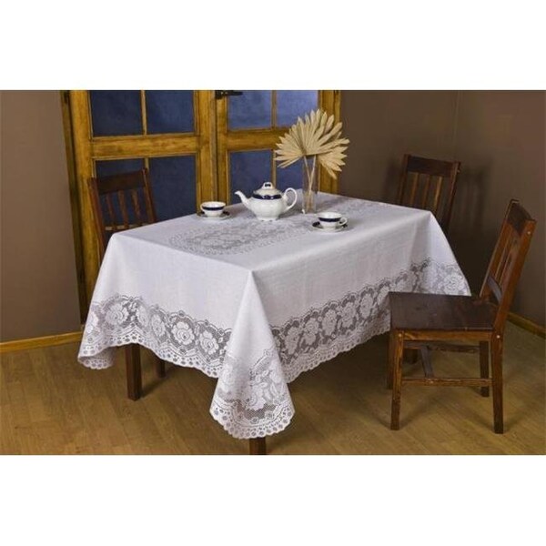 Tapestry Trading Tapestry Trading 652I5276 52 x 70 in. European Lace Table Cloth; Ivory - 652I5276