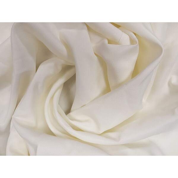 Atlas Commercial Products 60" x 126" Polyester Tablecloth, Ivory - PY-60X126-02