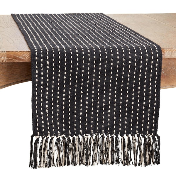 Tistheseason 16 x 72 in. Stitched Fringe Table Runner - TI3195980
