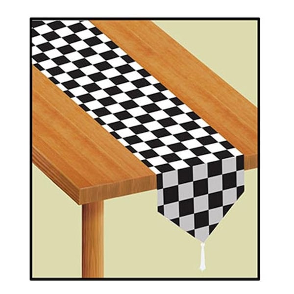 Goldengifts Printed Checkered Table Runner; Pack Of 12 - GO122427