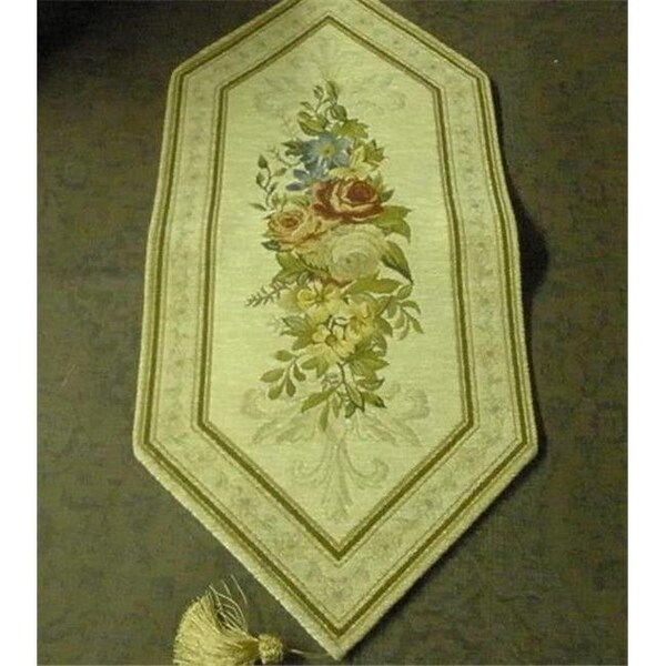 Tapestry Trading Tapestry Trading JASP13118 13 x 108 in. Begium Table Runner Jasper - JASP13118