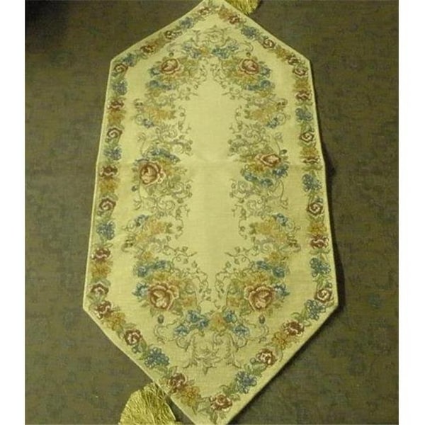 Tapestry Trading Tapestry Trading KA1354 13 x 54 in. Begium Table Runner Carnian; Beige - KA1354