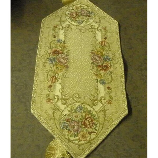 Fastfood 13 x 54 in. Begium Table Runner Plazza - FA2570217