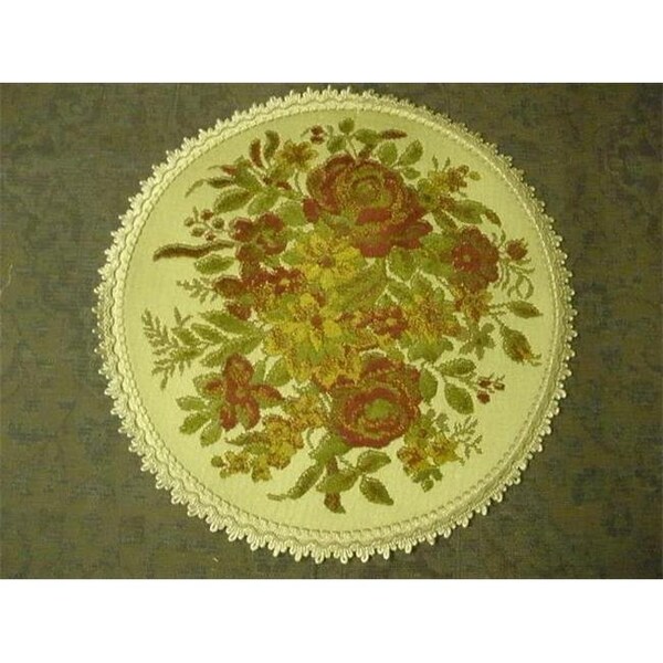 Tapestry Trading Tapestry Trading BA10 10 in. Begium Doily Baroque; Red - BA10