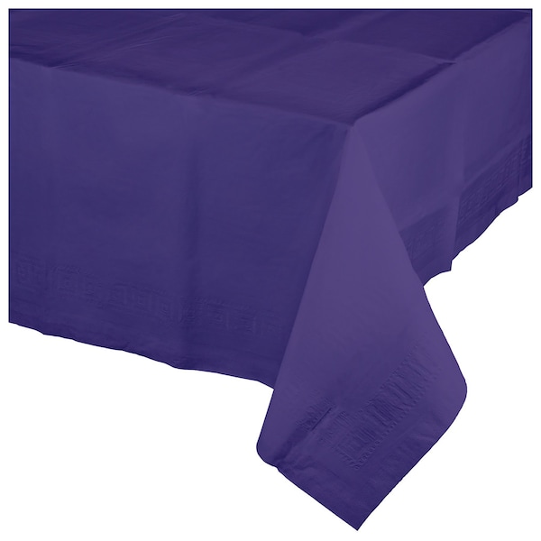 Touch Of Color Purple Paper Tablecloth, 108"x54", 6PK - 710232