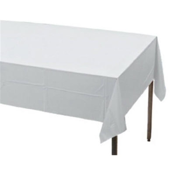Omg 813272 50 x 108 in. Better Than Linen Table Cover, White - OM580244