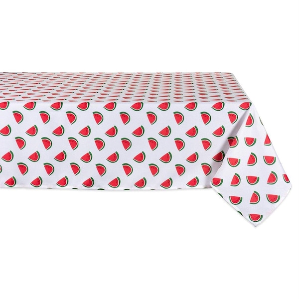 Fastfood 60 x 84 in. Watermelon Print Outdoor Tablecloth - FA2567382