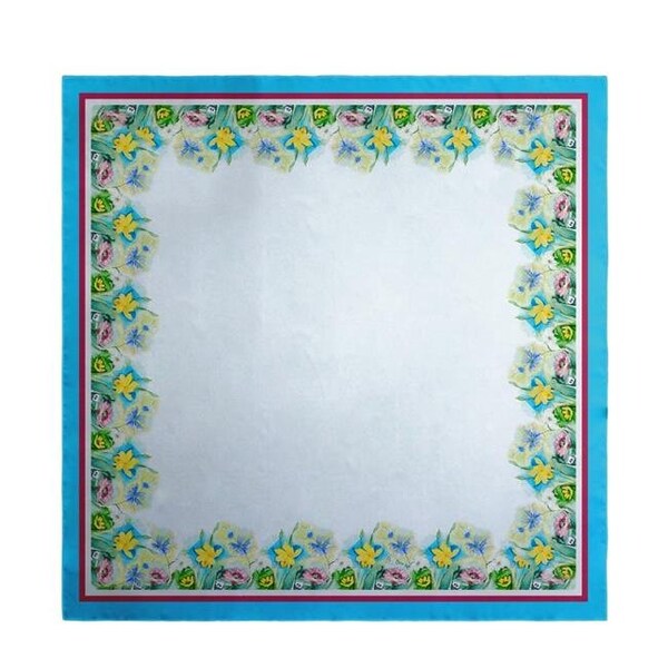 Betsy Drake Betsy Drake TS194 52 in. Betsys Florals Square Table Cloth - TS194