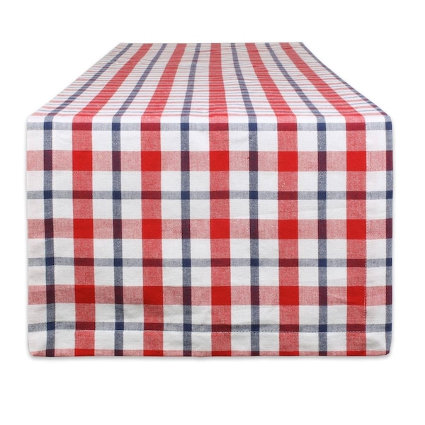 Fastfood 14 x 108 in. American Plaid Table Runner - FA2567907