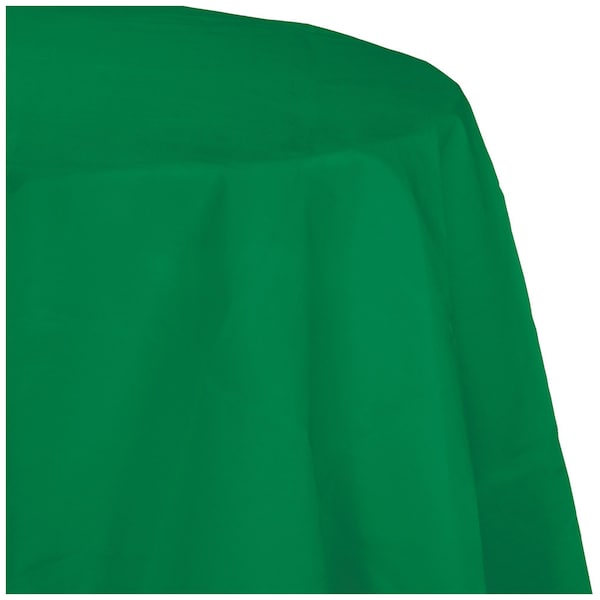 Touch Of Color Emerald Green Octy Round Tablecloth, 82", 12PK - 923261