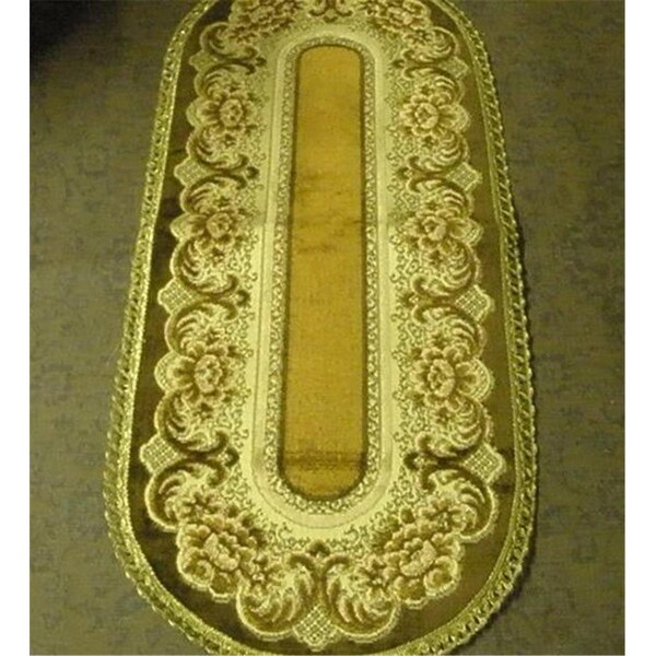 Fastfood 14 x 72 in. Begium Table Runner Verona, Brown - FA2570176