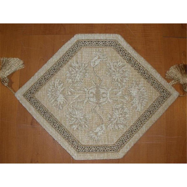 Fastfood 14 x 20 in. Begium Doily Jasbo, Beige - FA2570212