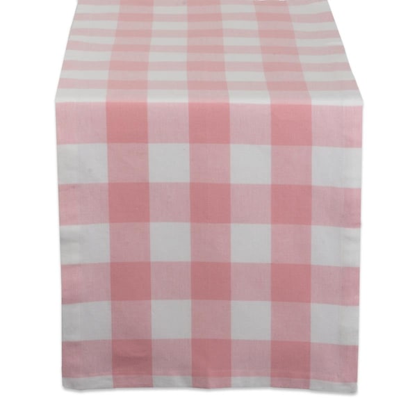 Fastfood 14 x 108 in. Pink Buffalo Check Table Runner - FA2567538