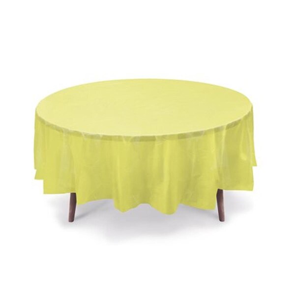 Gift Expressions TCRH-YEL-6 Round Table Cover, Yellow, 19PK - TCRH/YEL-6