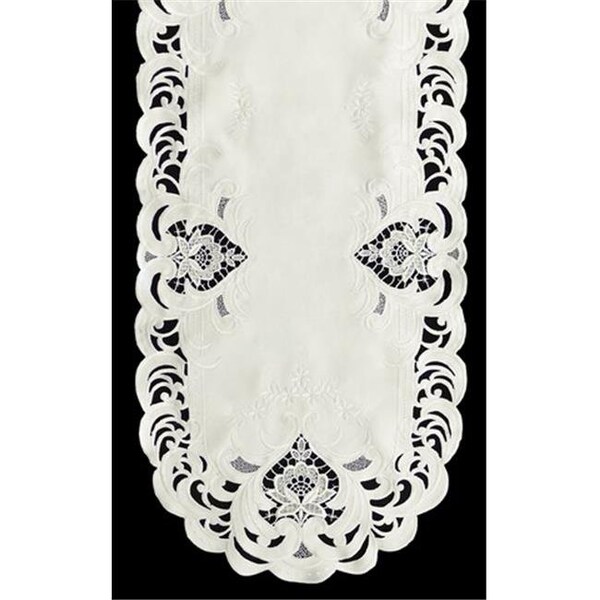 Sinobrite Sinobrite H7889-1 Ivory Elegance Round Doily; 12 in. - H7889/1(012)