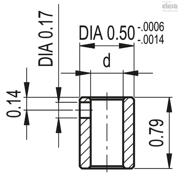 Indicadores de posición digital Elesa, DD51-AN-001.0-D-C2 F1/2"-SST - DD51 (tamaños en pulgadas)