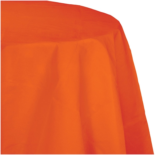 Touch Of Color Sunkissed Orange Octy Round Tablecloth, 82", 12PK - 923282