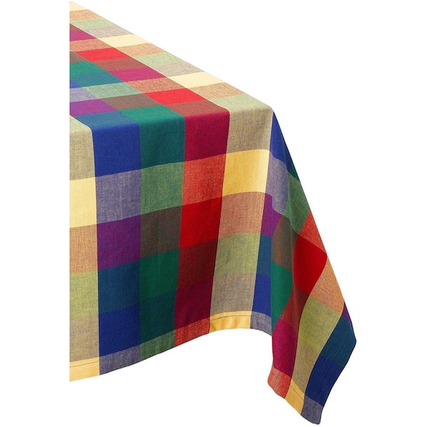 Fastfood 52 x 52 in. Indian Summer Check Tablecloth - FA1536641