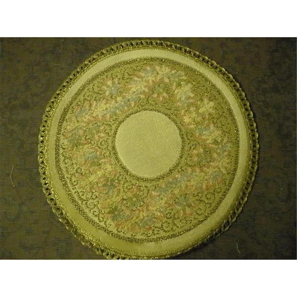 Fastfood 10 in. Begium Doily Rubens, Gold - FA2570222
