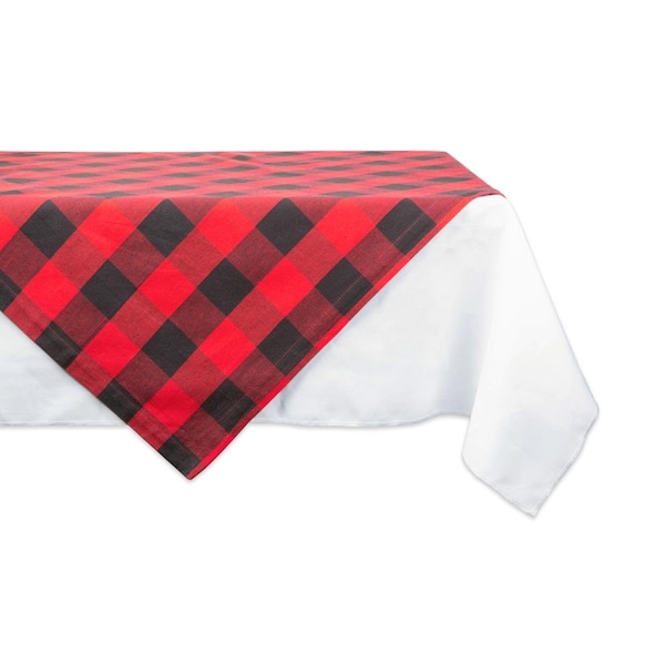 Fastfood 40 x 40 in. Buffalo Check Table Topper - Red - FA1525293