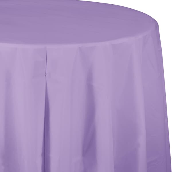 Touch Of Color Pastel Blue Octy Round Tablecloth, 82", 12PK - 923882