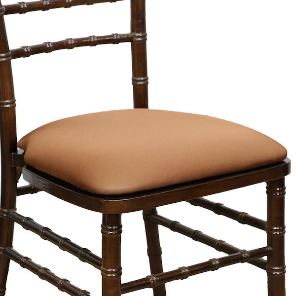 Atlas Commercial Products Spandex Chiavari Cushion Cover, Chocolate - SP-CCC-30