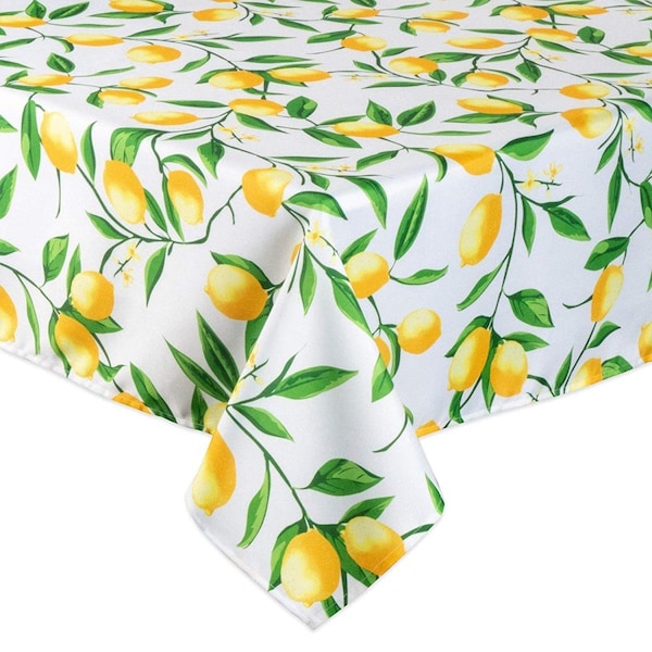 Fastfood 52 x 52 in. Lemon Bliss Print Tablecloth - FA1582909