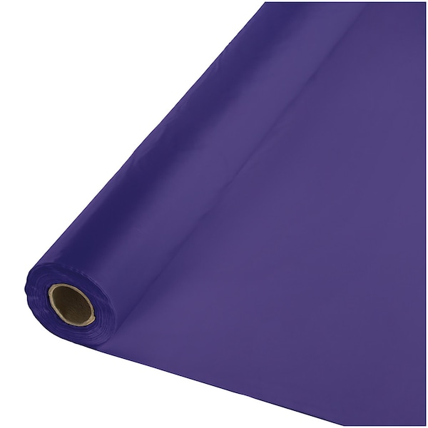 Touch Of Color 100' x 40" Purple Plastic Banquet Roll - 013016