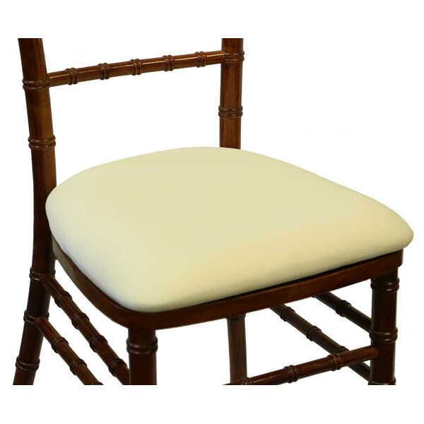 Atlas Commercial Products Spandex Chiavari Cushion Cover, Ivory - SP-CCC-02