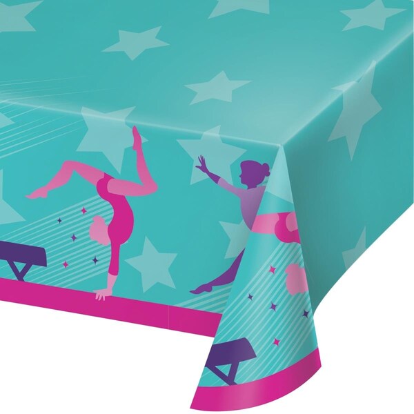 Commander In Chef 54 x 102 in. Gymnastics Party Paper Tablecloths, 6PK - CO3517753