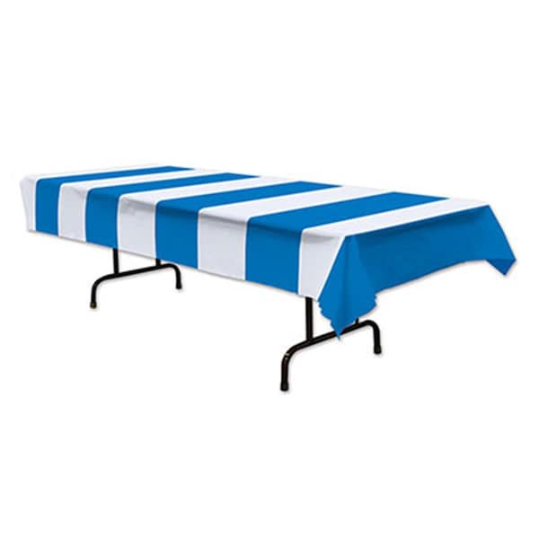 Goldengifts DDI 1906647 Blue & White Stripes Tablecover, 12PK - GO2483943