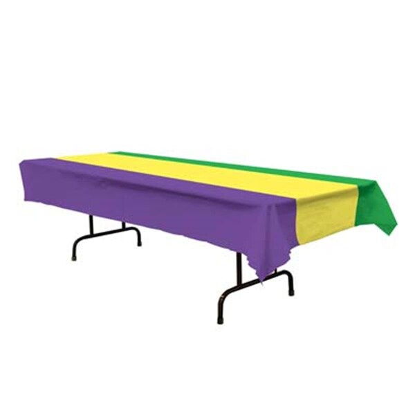 Goldengifts Mardi Gras Tablecover, 12PK - GO1696715