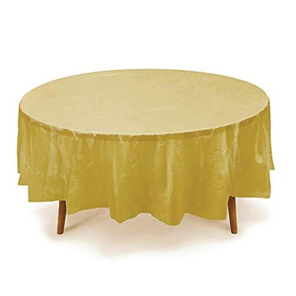 Herramienta TCRH-GLD-6 Round Table Cover, Gold, 19PK - HE1691261