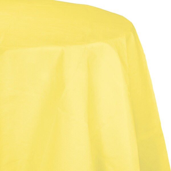 Touch Of Color Mimosa Yellow Octy Round Tablecloth, 82", 12PK - 923266