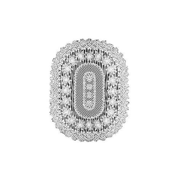Heritage Lace 60 x 108 in. Rose Rectangle Tablecloth - Ecru - 56680RE