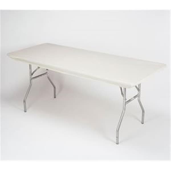Kwik Covers Kwik Covers 3096PK-IVORY 30 x 96 in. Fitted Plastic Table Covers With Elastic - 3096PK-IVORY