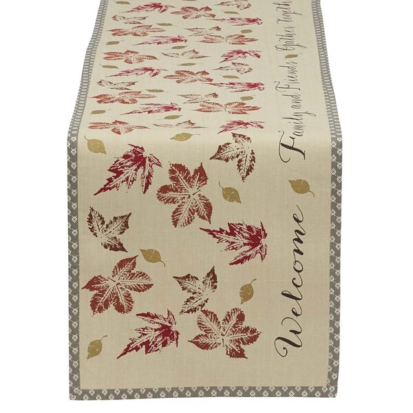Fastfood 14 x 72 in. Gather Together Print Table Runner - FA1535559