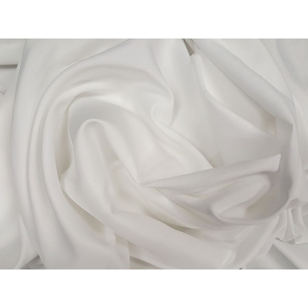 Atlas Commercial Products 108" Round Polyester Tablecloth, White - PY-108R-01
