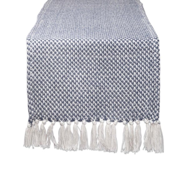 Fastfood 15 x 72 in. French Blue Woven Table Runner - FA2956060