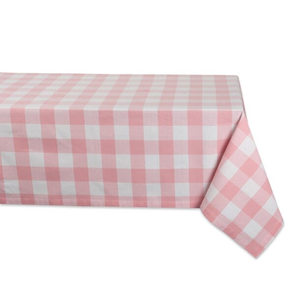 Fastfood 60 x 104 in. Pink Buffalo Check Tablecloth - FA2567537