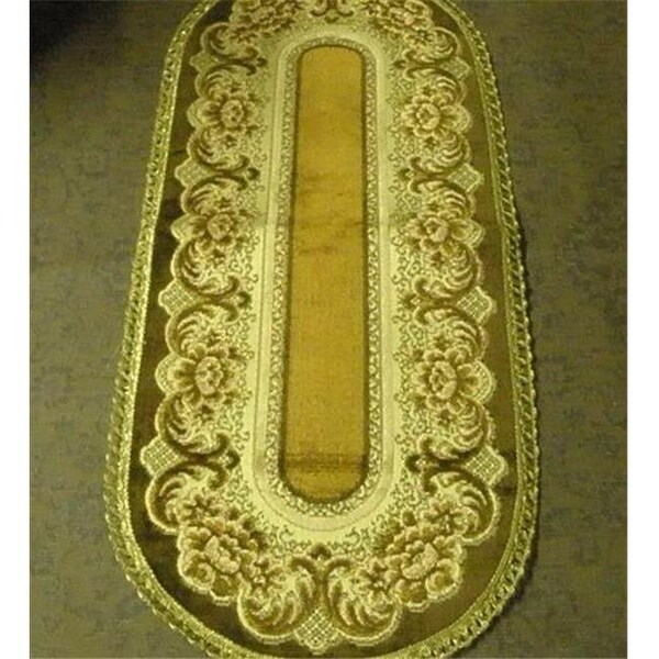 Tapestry Trading Tapestry Trading V1472BR 14 x 72 in. Begium Table Runner Verona; Brown - V1472BR