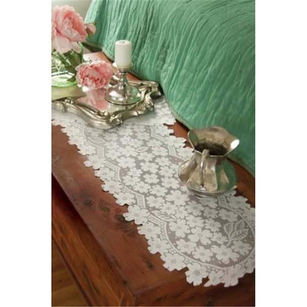Heritage Lace Dogwood 14 x 53 in. Runner - Ecru - DW-1453E