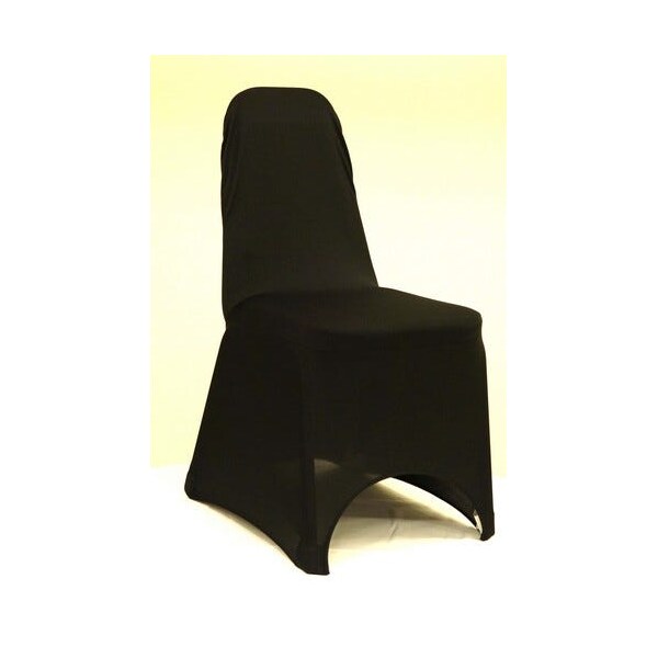 Atlas Commercial Products Spandex Banquet Chair Cover, Black - SP-BCC-03