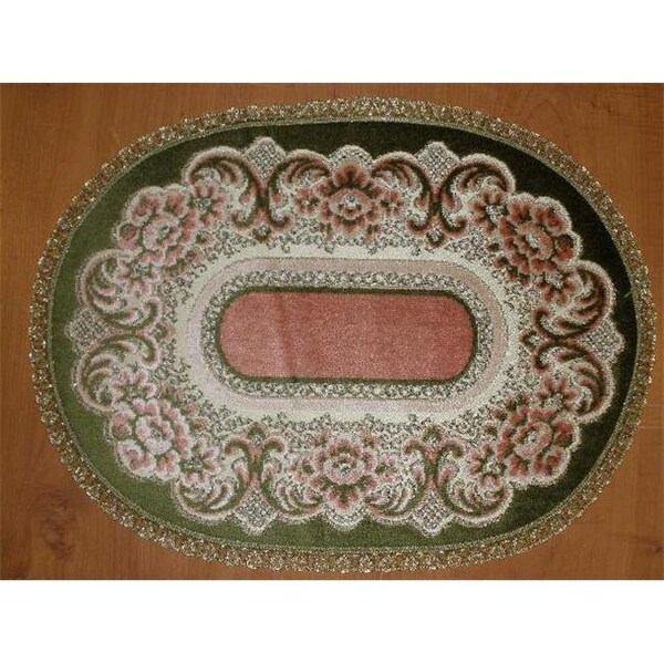 Tapestry Trading Tapestry Trading V1422G 14 x 20 in. Begium Doily Verona; Green - V1422G