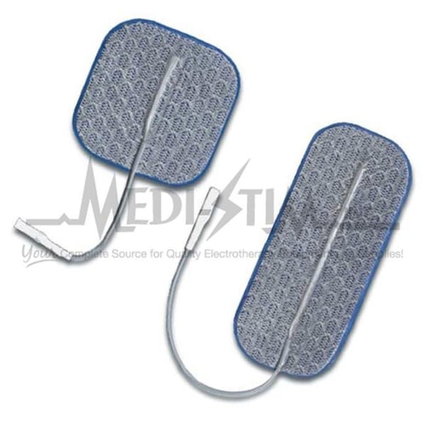 Pals Platinum Pals Platinum 901220 Blue 2 in. X 2 in. Sq. Pigtail Blue Gel; Cloth Top; Reusable Electrodes With Blue Gel 4 Per Pkg - 901220