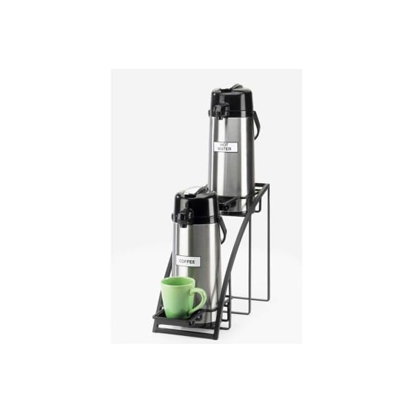 Cal Mil Plastics Cal-Mil Mission Style Airpot Stand 8"W x 22"D x 15"H Black - 1704-13