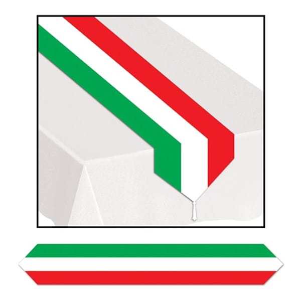 Goldengifts Mexican Flag Paper Table Runner - Red/White/Green, 12PK - GO208667