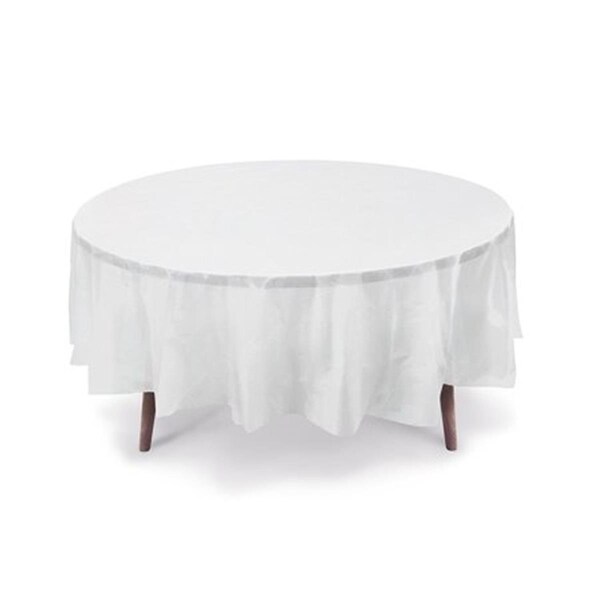 Herramienta TCRH-WHT-6 Round Table Cover, White, 18PK - HE1694210