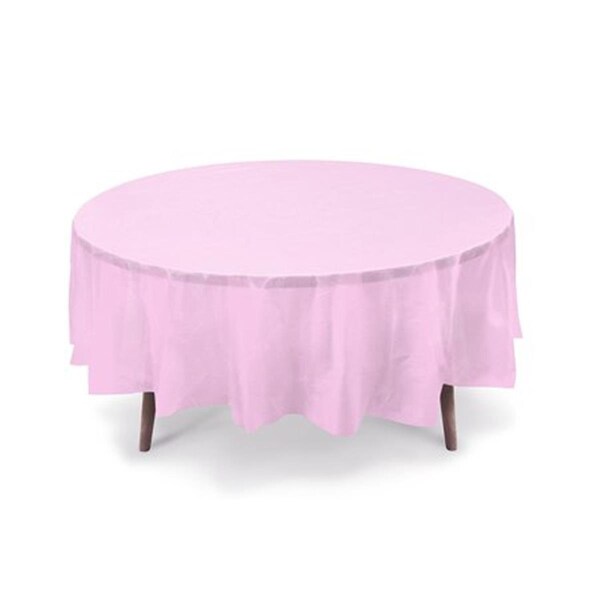 Gift Expressions TCRH-LPK-6 Round Table Cover, Light Pink, 19PK - TCRH/LPK-6